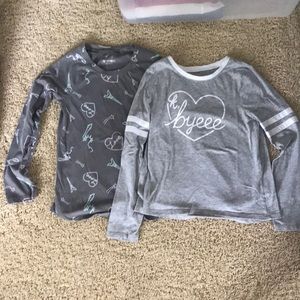 Long sleeve Justice shirts